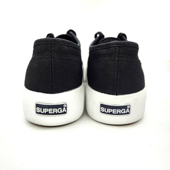 Superga Black Canvas Classoc Low Sneaker 6.5 - Picture 4 of 8
